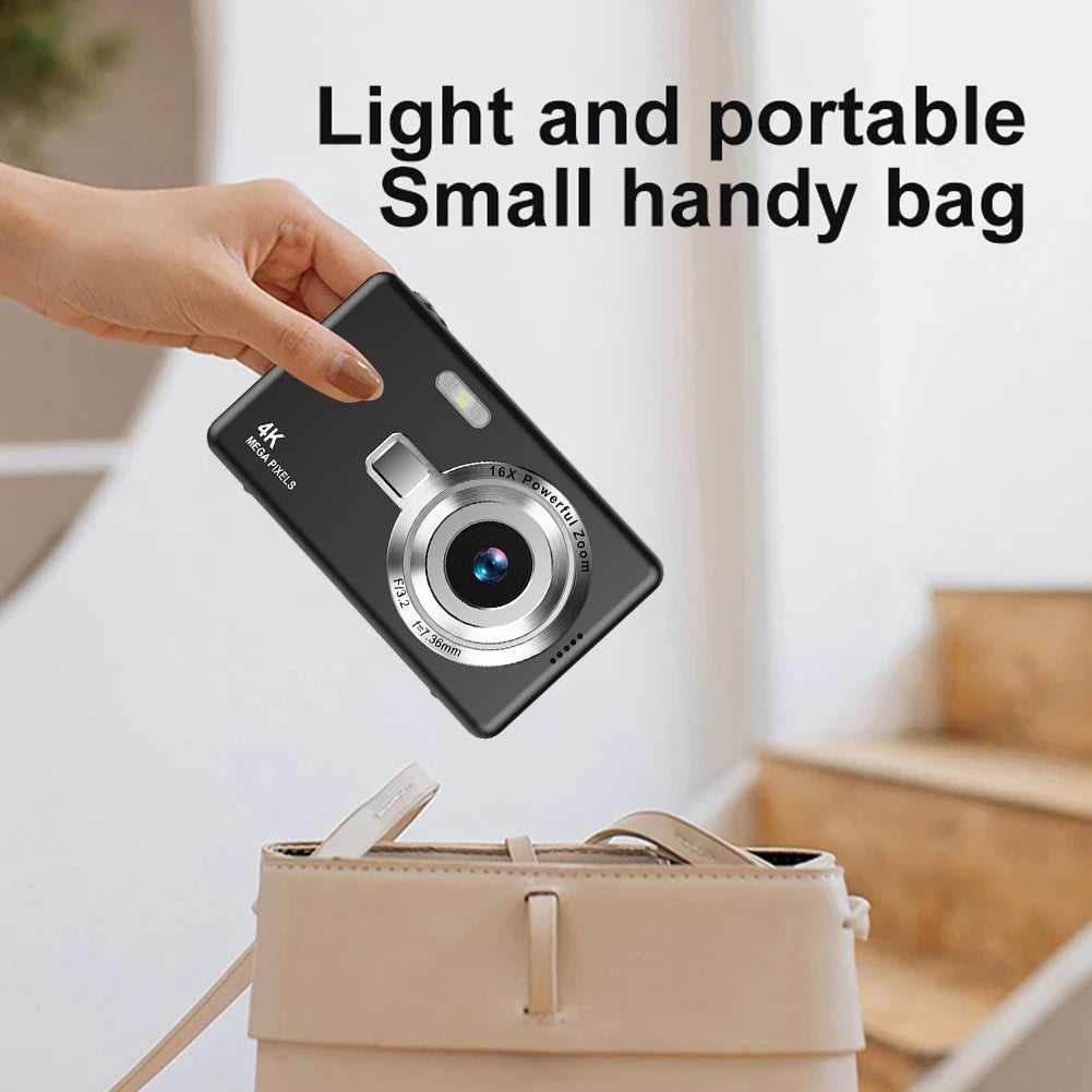 4K HD 1080P Digital Camera 96MP Autofocus Vlogging IPS Screen