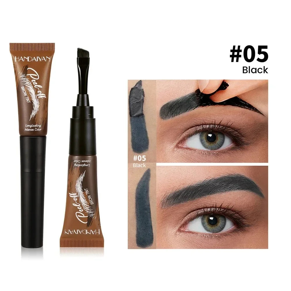 5 Peel-off Eyebrow Gel Cream Quick-drying Lasting Tearing Dye Glue Zpaxo 05-HANDAIYAN