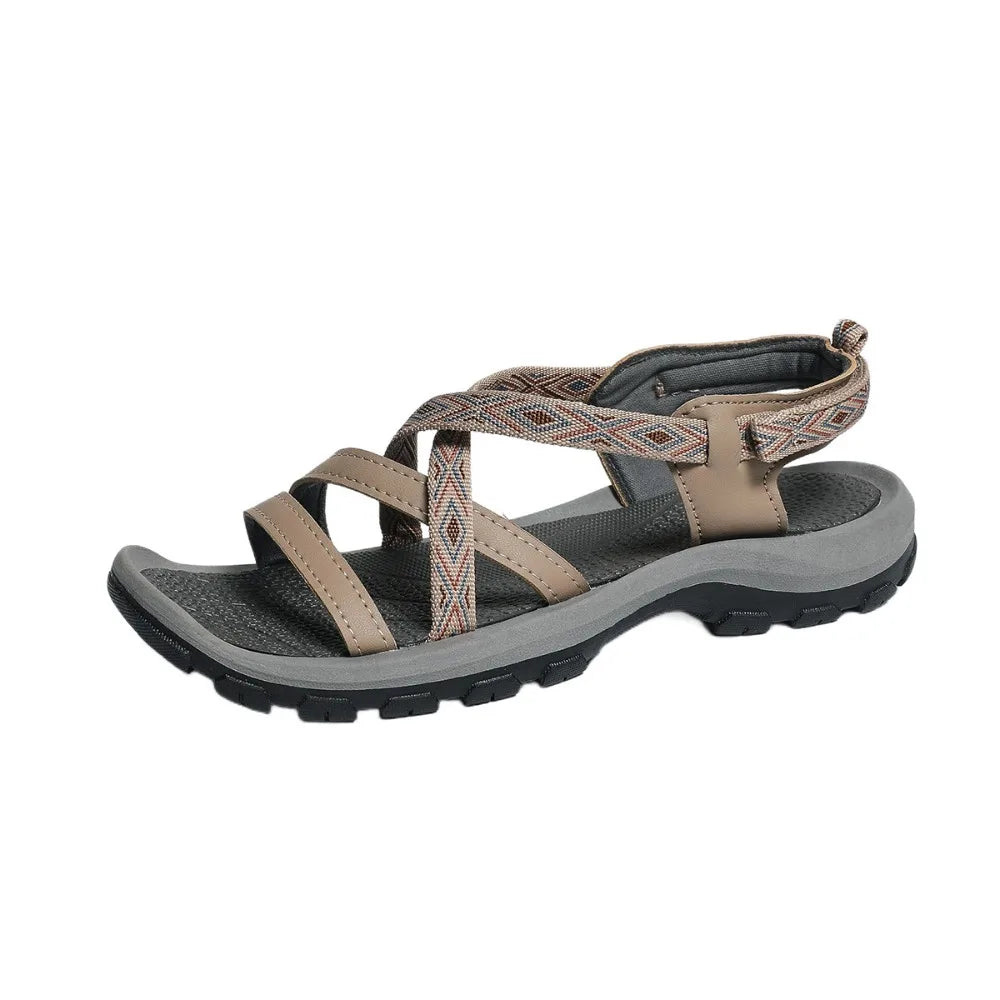 Women Flats Sandals Fashion Platform Elastic Band Wedge Shoes Woman