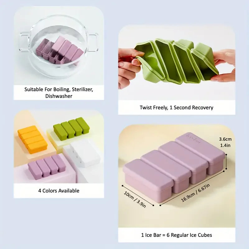 Summer Essentials: Silicone Ice Cube Tray - Bpa Not Included, Easy to Release, Suitable for Iced Drinks and Whiskey Zpaxo