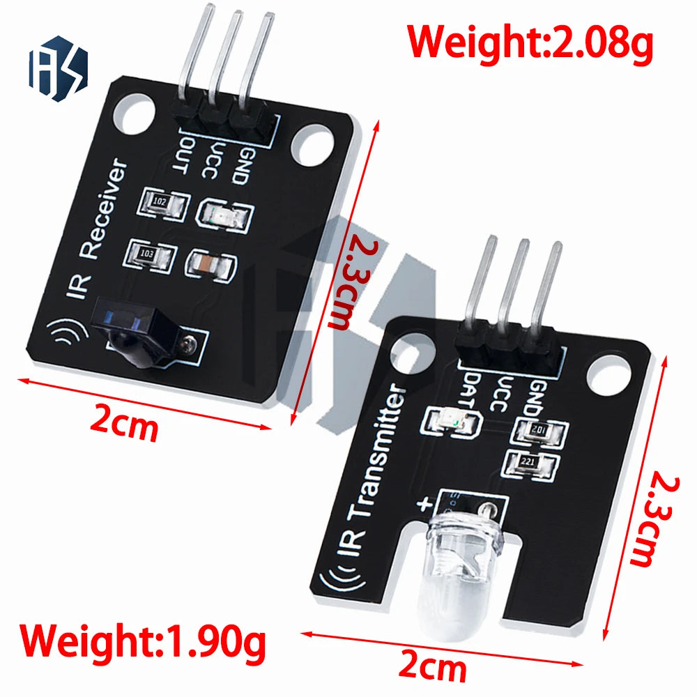 38kHz IR Transmitter Receiver Module Arduino Infrared Sensor Compat Zpaxo