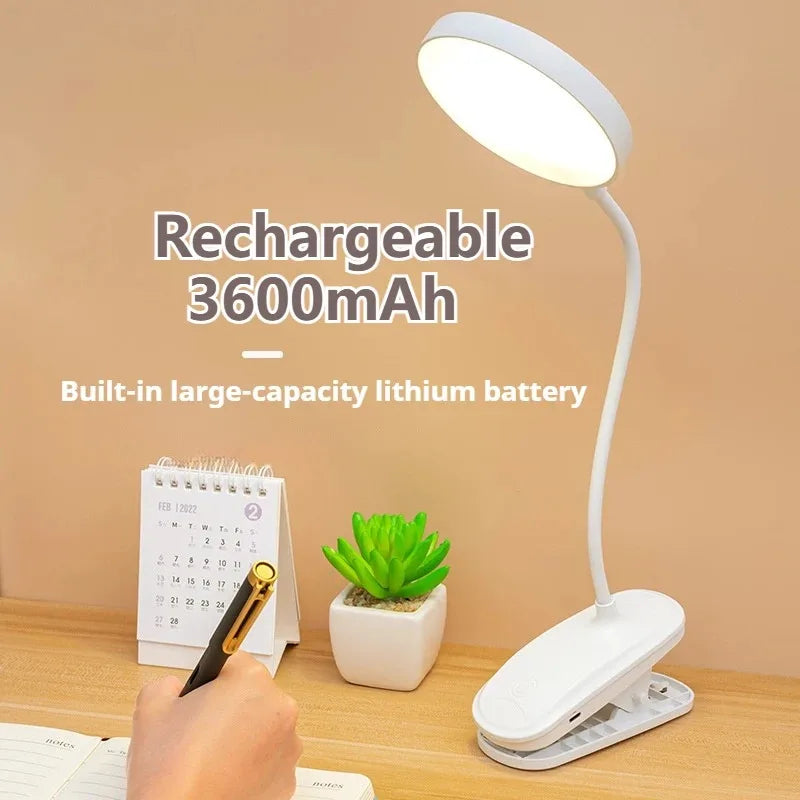 Rechargeable Folding LED Desk Lamp – Touch Dimming, 3 Modes