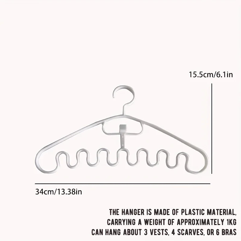 Wave-shaped Clothes Hanger Garment Rack Drying Laundry Storage