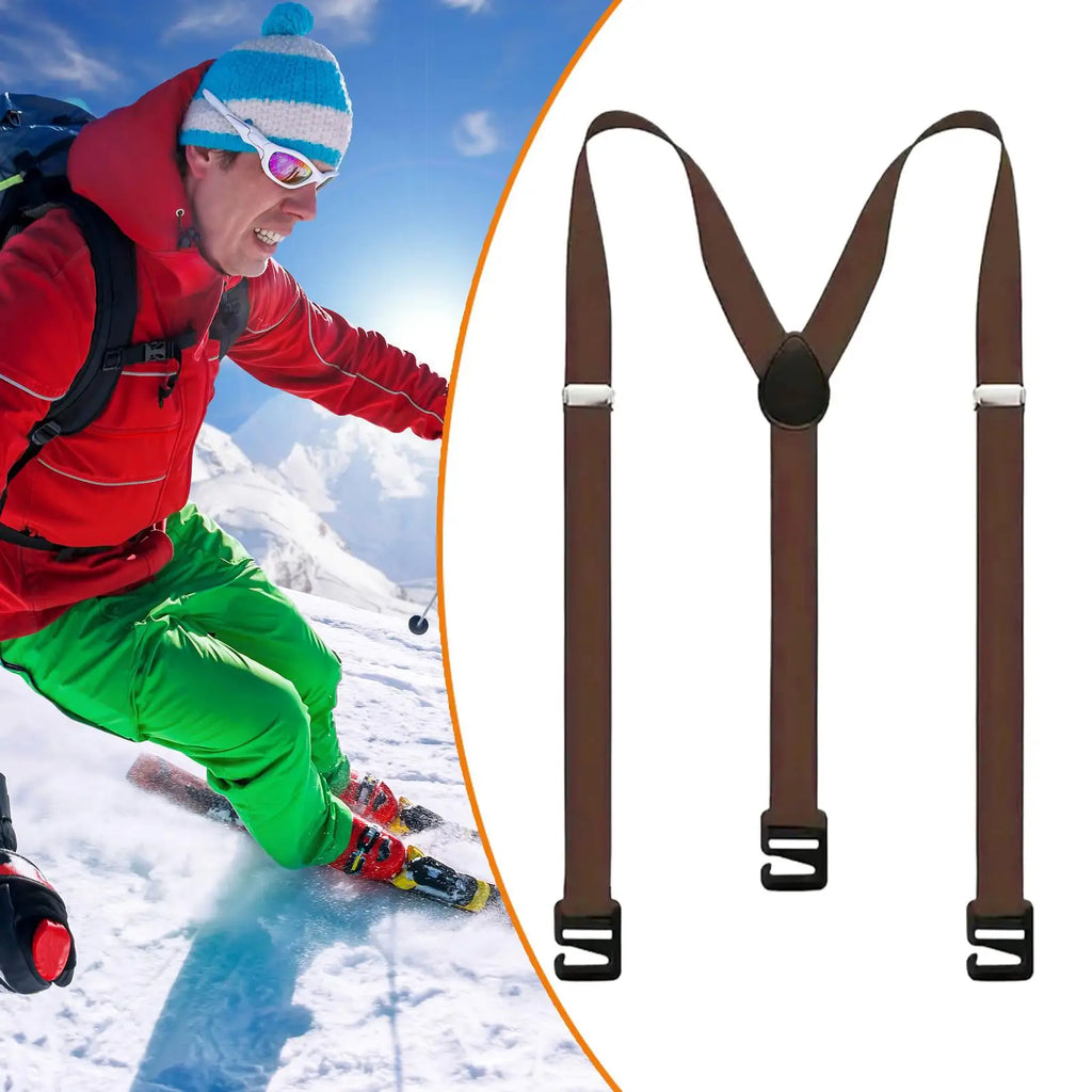 Invisible Men Suspenders Y-back Under Clothing Elastic Belt