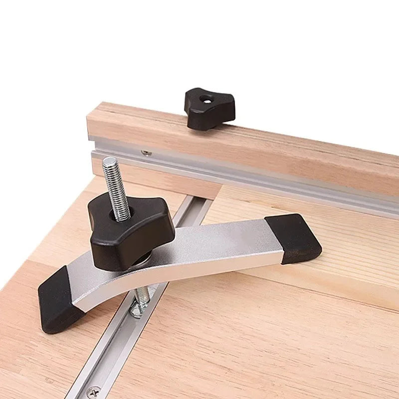 T-track Hold Down Clamp Woodworking Chute Rail Table Saw Clamps Zpaxo
