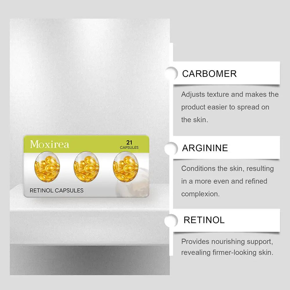 21 Retinol serum capsules Spot Acne Wrinkle Remover Firming Whitening Hyaluronic Acid Essence Skin Care New style Zpaxo