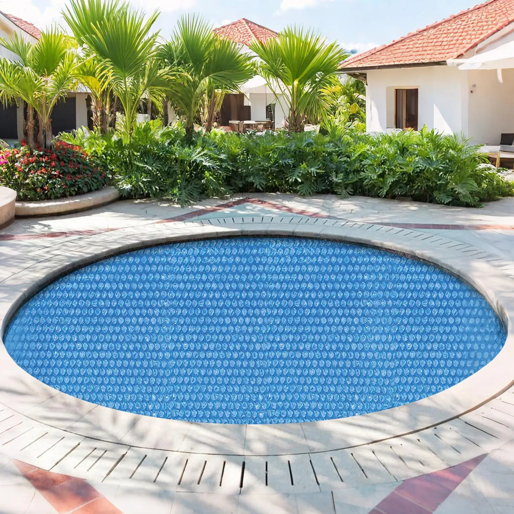 Solar Pool Cover Cuttable Round Bubble Wrap Swimming Heat Insulation
