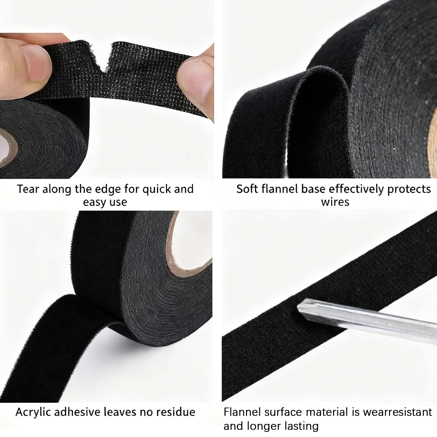 Automotive Cable Harness Fabric Tape – Heat-Resistant, Soundproof