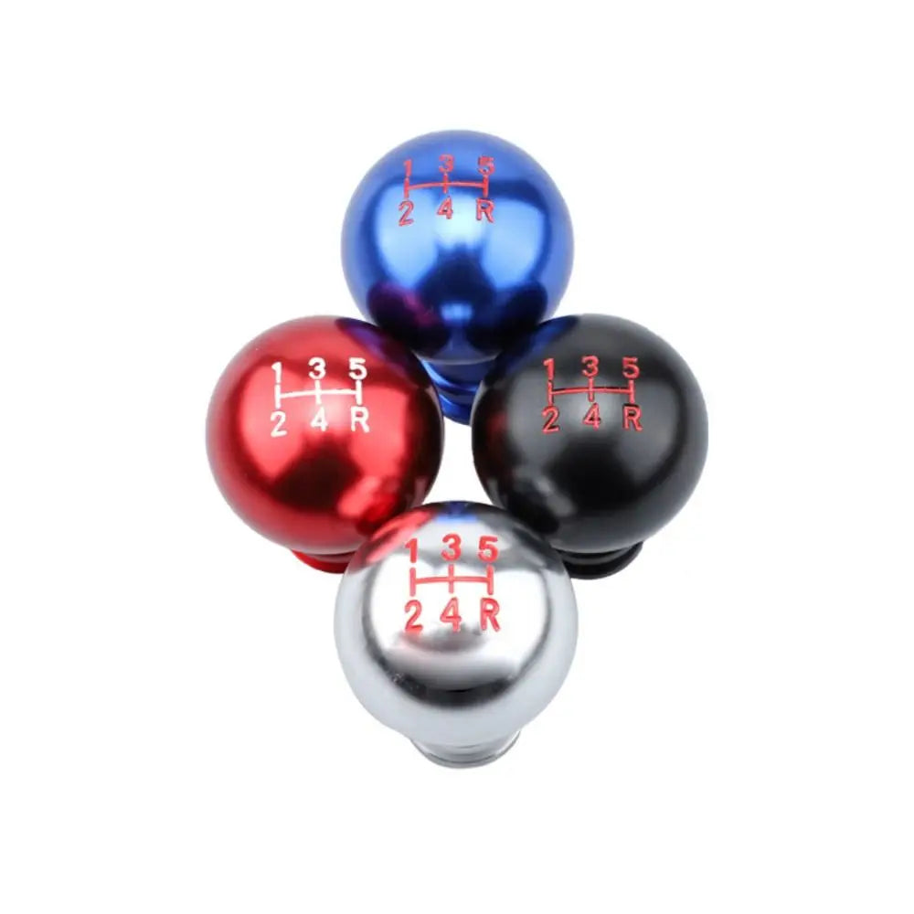 Aluminum Gear Shift Knob 5 Speed Round Shape Car Shifter Lever Black Zpaxo