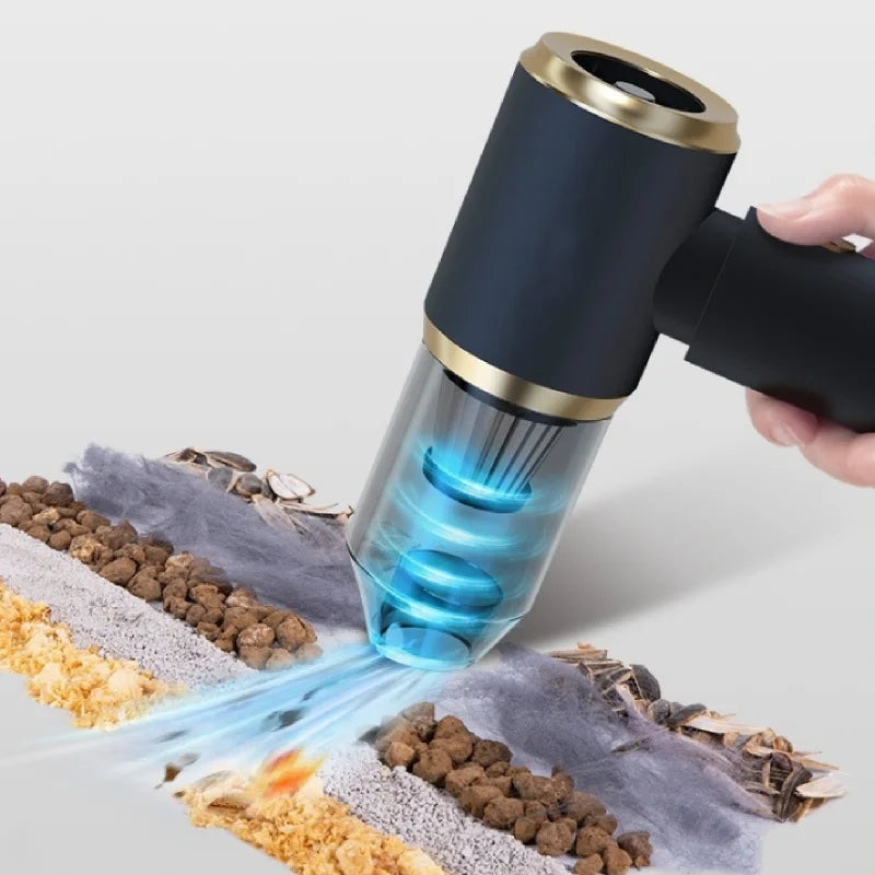 Car Vacuum Cleaner Strong Suction Mini Portable Wireless Vacuum Cleaners Powerful Cleaning Machine for Car Home Cleaning Machine Zpaxo