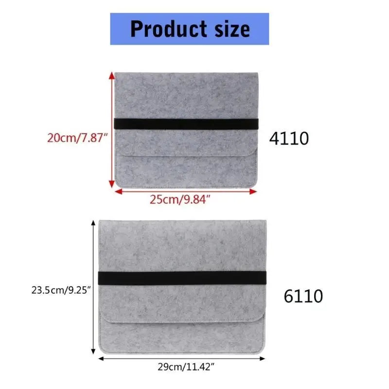 652F Tablet Protector Sleeve Felt Bag Secure Travel Case CTC4110WL Zpaxo