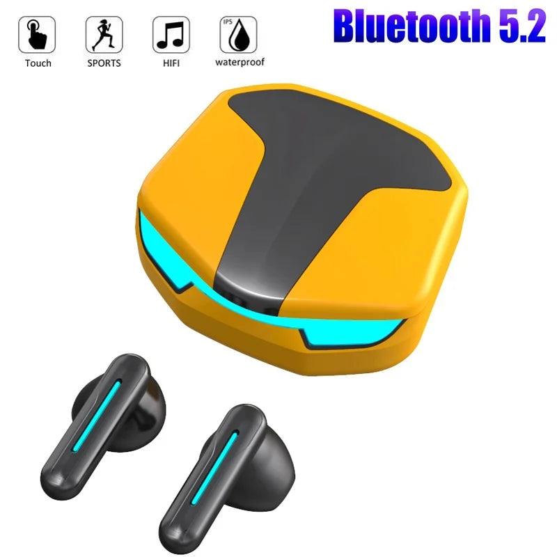 TWS Wireless Earphones Sports Music Bluetooth 5.2 Headphone Waterproof Stereo Bass Headset With HD Mic For Xiaomi iPhone Huawei Zpaxo