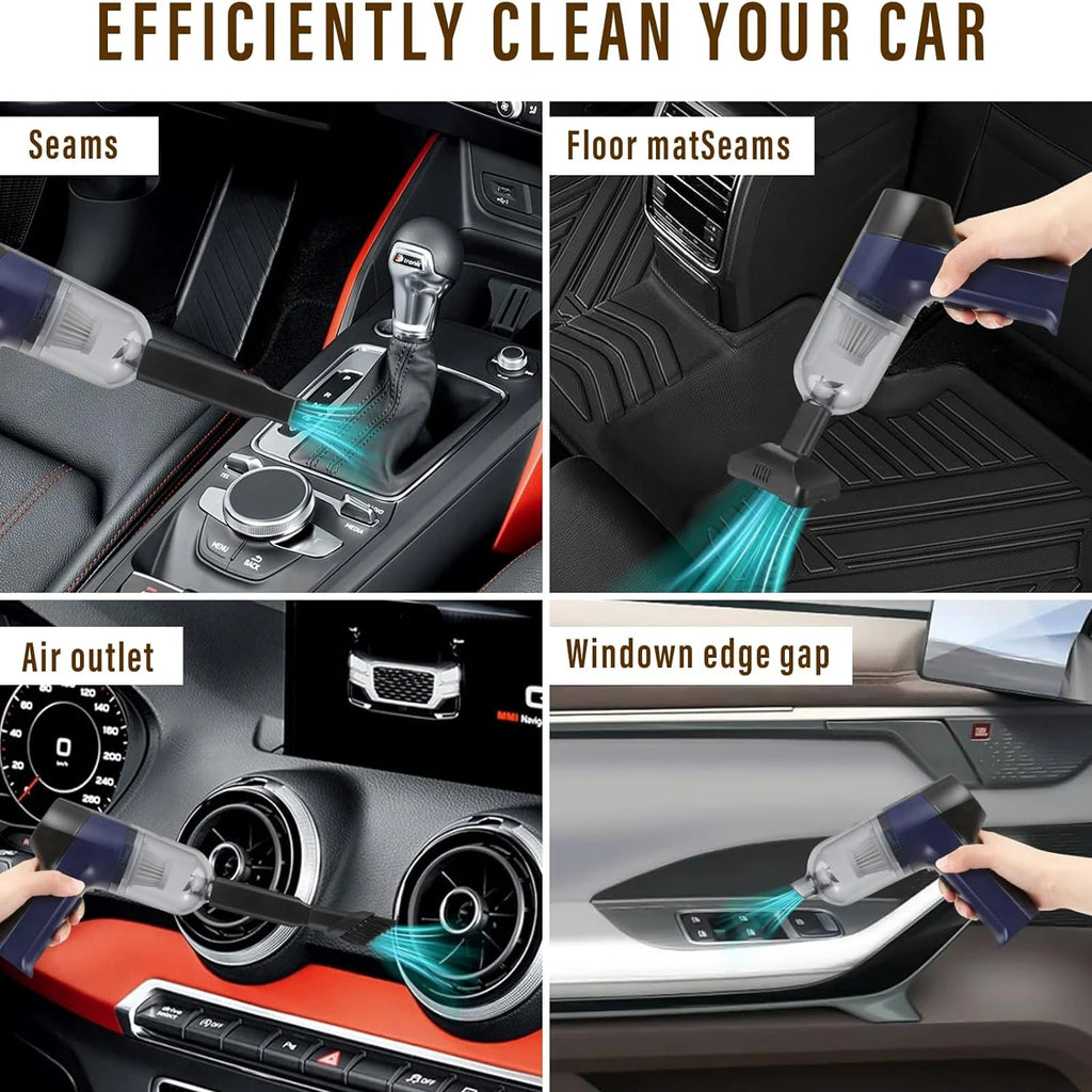 Car Vacuum Cleaner 150000PA Min Portable Handheld Cleaner for Home Appliance Powerful Cleaning Machine Cars Cleaner for Keyboard Zpaxo