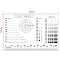 Stain Contrast Card Transparent PET Film Surface & Point Gauge
