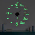 Scandinavian-style Deer Head DIY Wall Clock Minimalist Drill-free