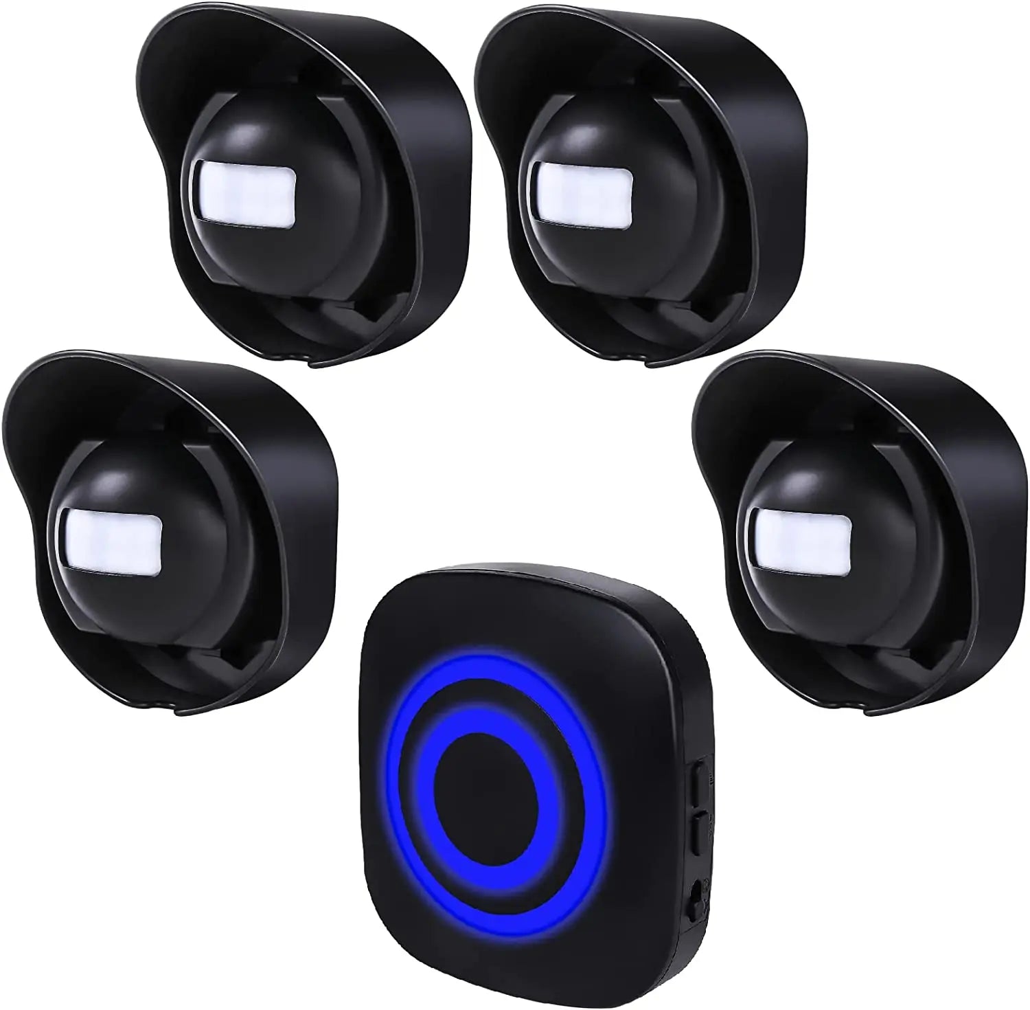 Motion Sensor Door Chime for Business Infrared Motion Sensor Chime Waterproof Outdoor Doorbell Kit Wireless Driveway Alert Zpaxo