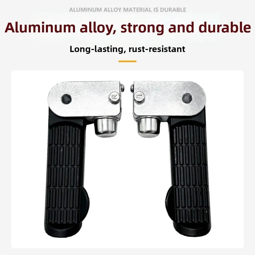 Foldable Electric Bicycle Pedals Non Slip Aluminum Alloy Motorcycle Zpaxo