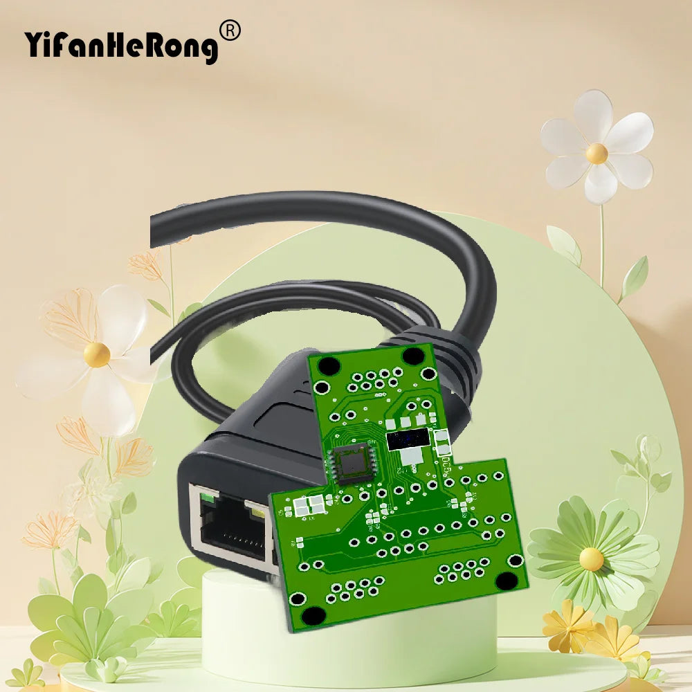 RJ45 Female Splitter Double Connector Adapter Ports Coupler For Laptop Docking Stations 1 To 2 Ways LAN Ethernet Network Cable Zpaxo Default Title