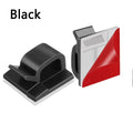10 20 Cable Organizer Clip Self Adhesive Cord Management Desktop Wall Zpaxo Black 50PCS