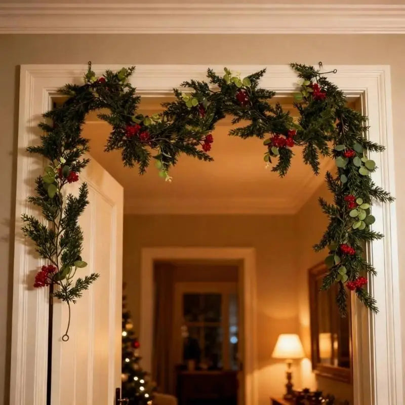 Red Berries Money Artificial Vine Decoration Christmas Holiday Party