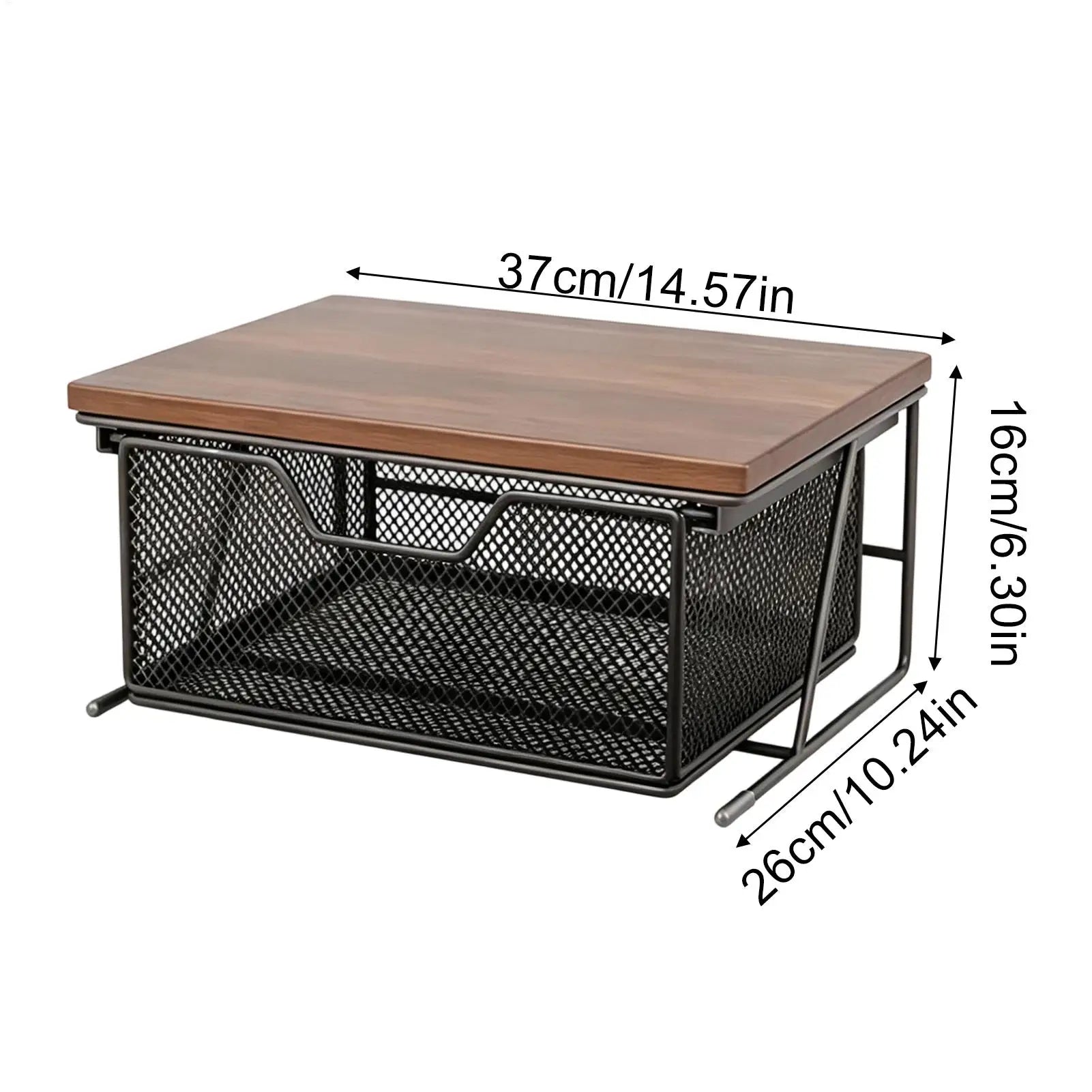 Countertop Sliding Storage Space-saving Organizer Drawer Pull Out