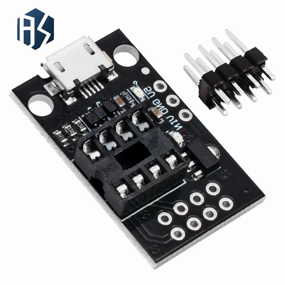 Micro USB Programming Board ATtiny13A 25 45 85 Pluggable AVR MCU Zpaxo