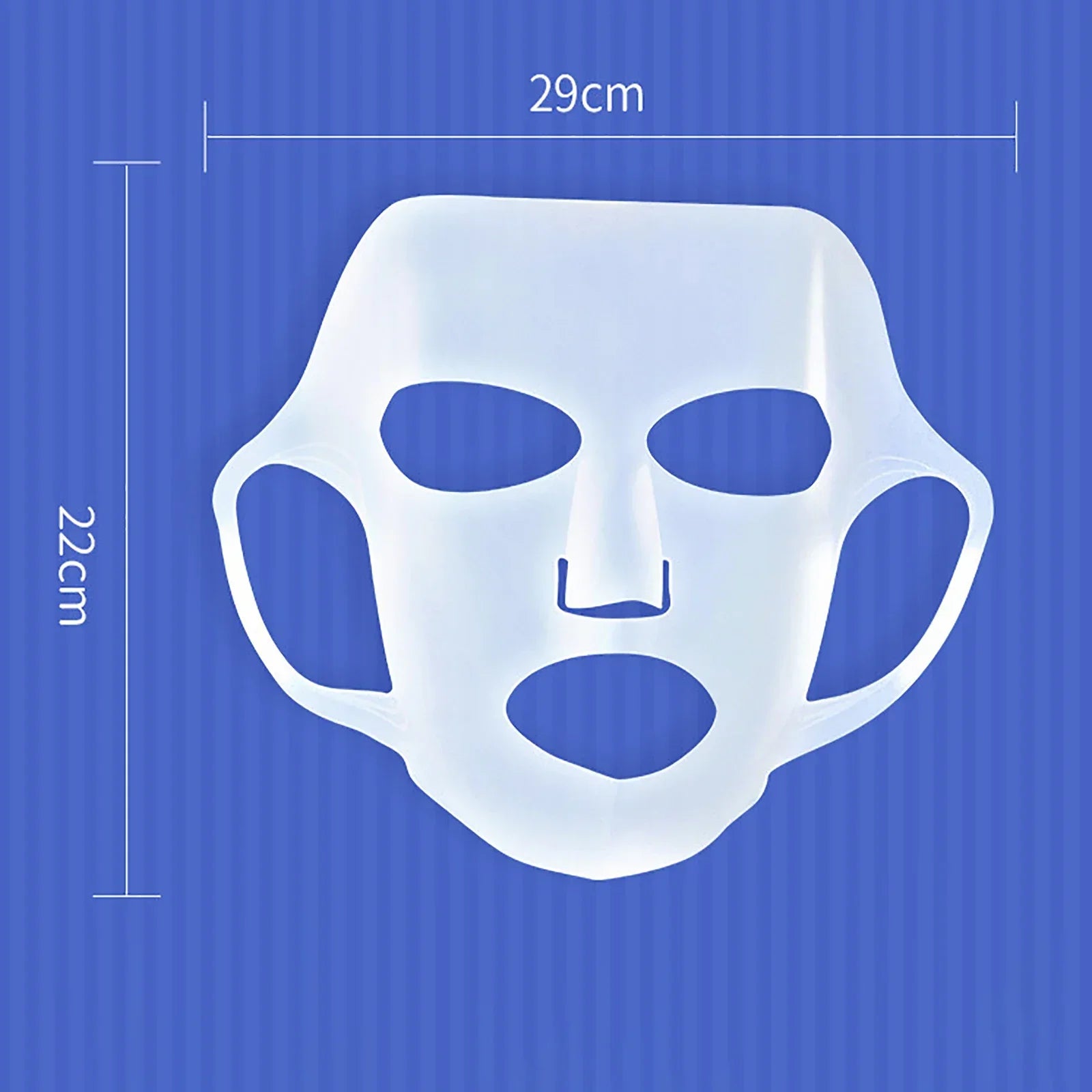 3D Silicone Mask Face Women Skin Care Tool Hanging Ear Gel Sheet