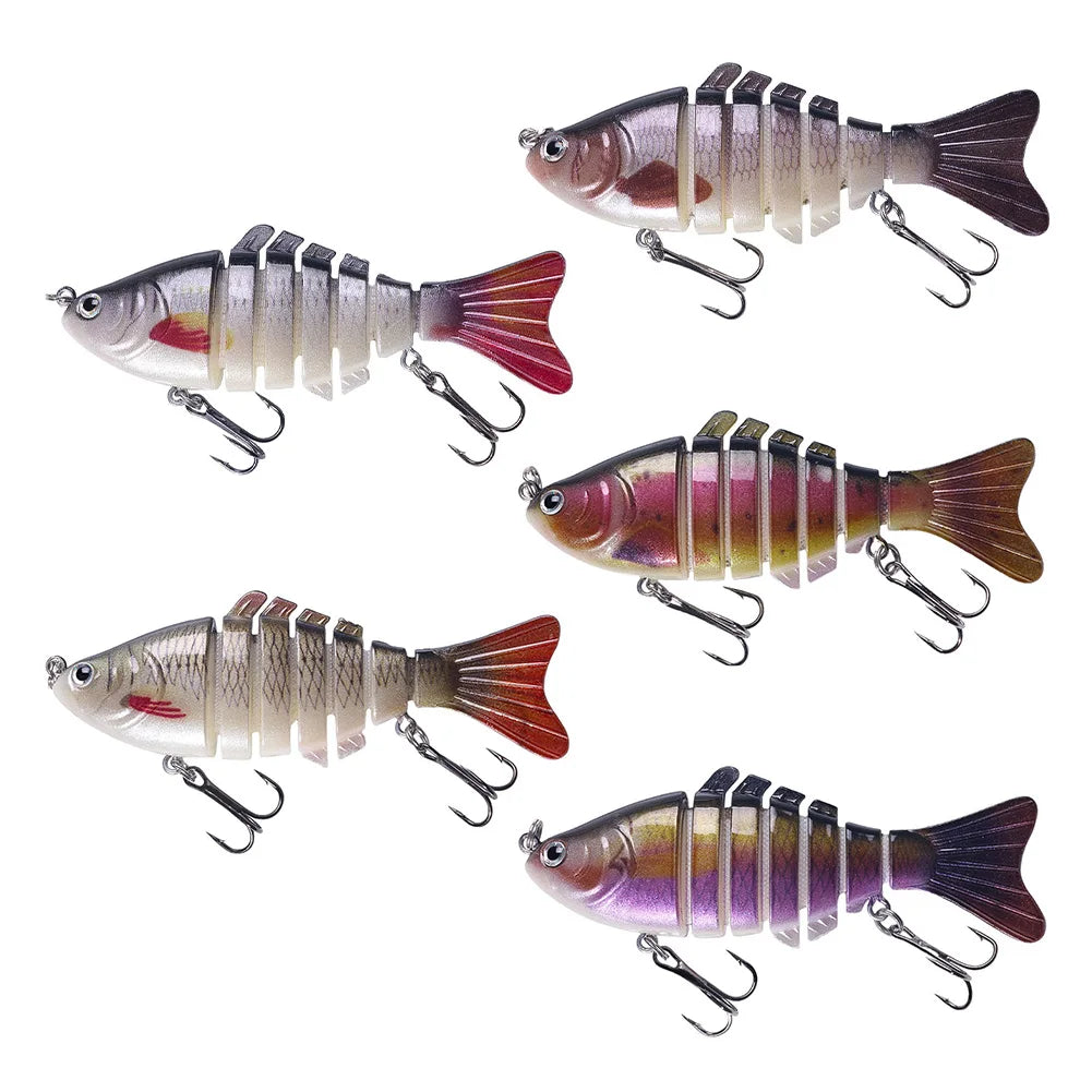 Sinking Wobblers Fishing Lures Lifelike Multi Jointed Swimbait