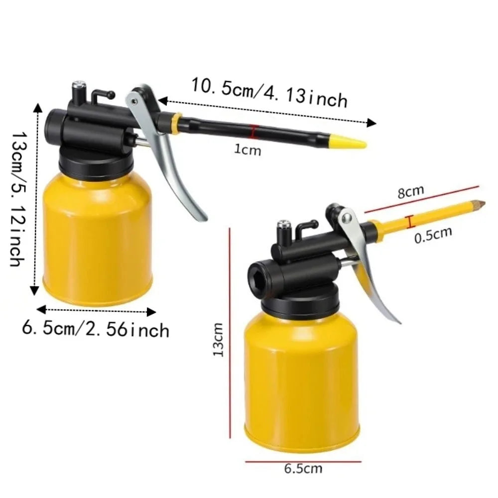 Hand Pump High Pressure Oil Can Metal Durable Oil Pot Fast Flow Rate High Flow Rate Grease Lubrication Tool Zpaxo