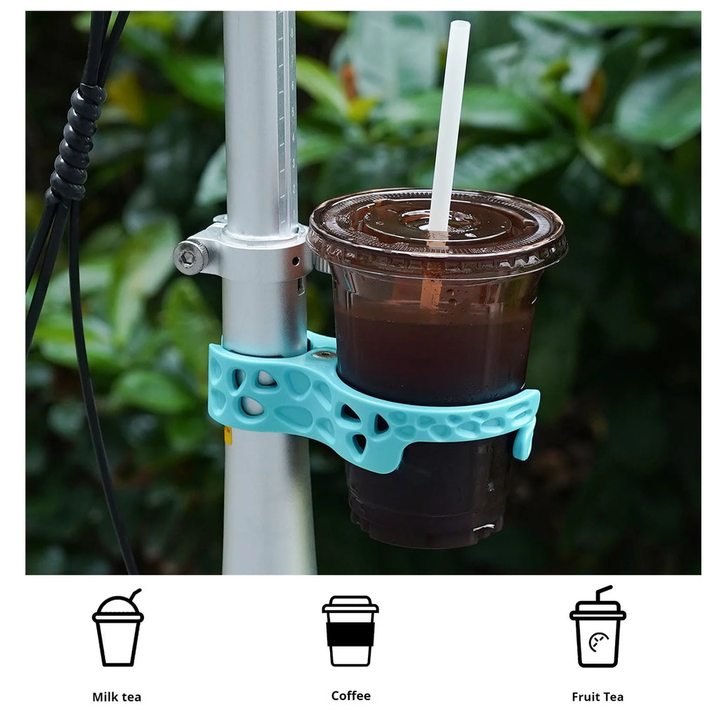 New No Punching Bicycle Beverage Cup Standuniversal Beverage Cup Holder Clamping Design Suitable Folding MTB Cycling Road Bike Zpaxo