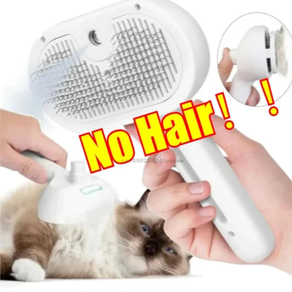 Comb for Dogs and Cats Steam Spray Dog Grooming Brush Unique Steam Brush for Dogs Luxury Grooming Steam Green Pink White Zpaxo
