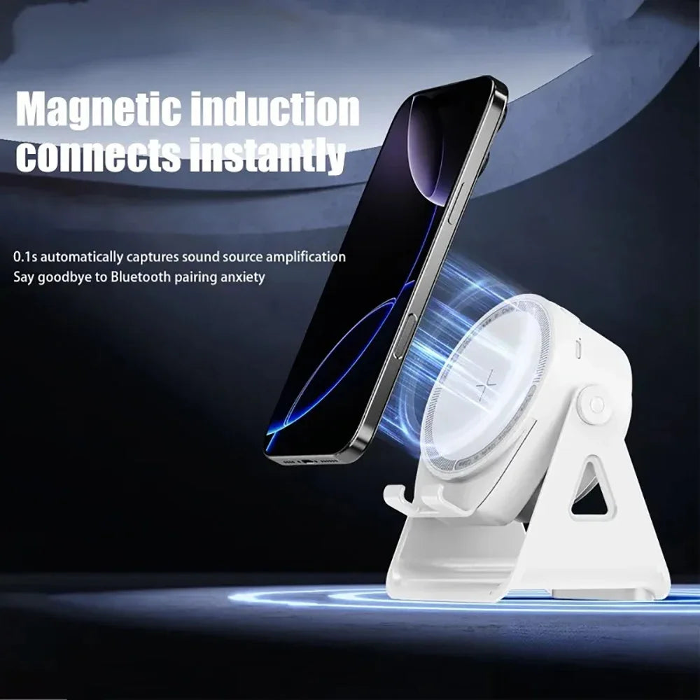 KEBIDUMEI RGB Magnetic Bluetooth 5 3 Speaker 1200mAh Phone Holder