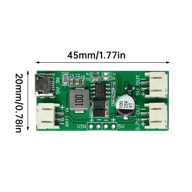 652F Battery Charging Module Board TP5400 Design 45 X Output Areas Zpaxo