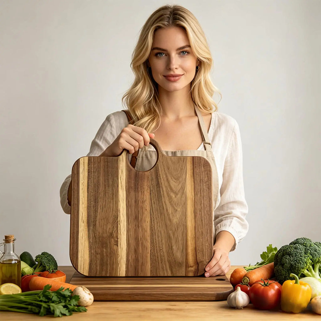 Wooden Cutting Board Non-slip Decorative Bag Shape Large Boards Home