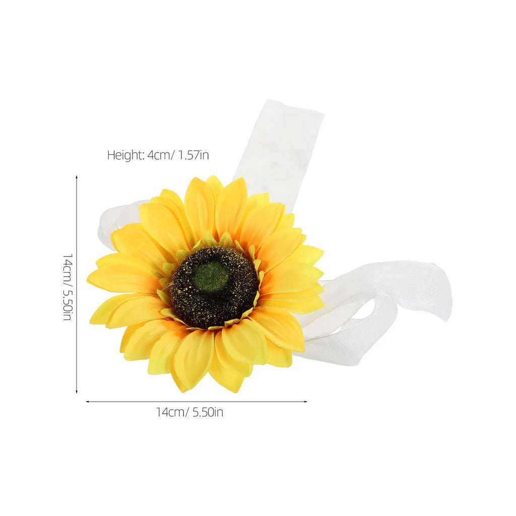 Sunflower Curtain Tiebacks Rustic Floral Drapery Holdbacks Rope Strap