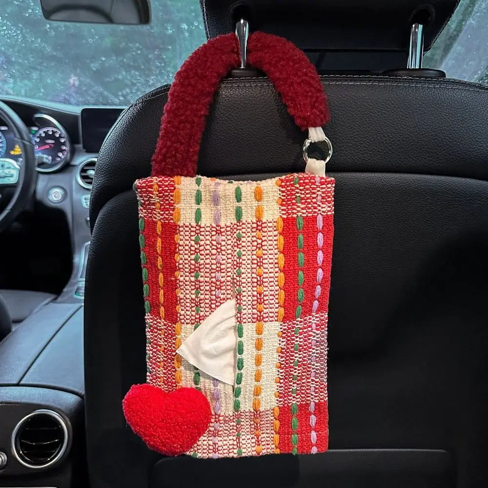 Hanging Car Mounted Garbage Bin Love Pattern Large Capacity Vehicle Zpaxo