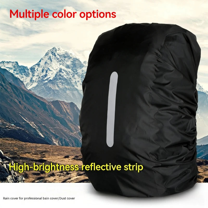 Reflective Waterproof Backpack Rain Cover Outdoor Sport Night Cycling Safety Light Rain Cover Case Bag Outdoor Camping Hiking Zpaxo
