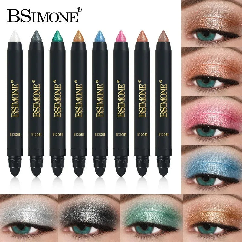 8 Colors Pearlescent Eyeliner Eyeshadow Stick Glitter Waterproof