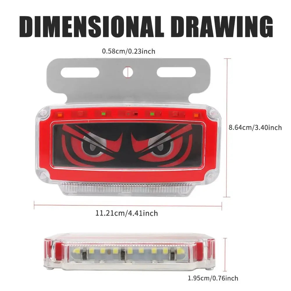 RGB LED Devil's Eye Truck Light Ultra-bright Dynamic Effect Side Zpaxo
