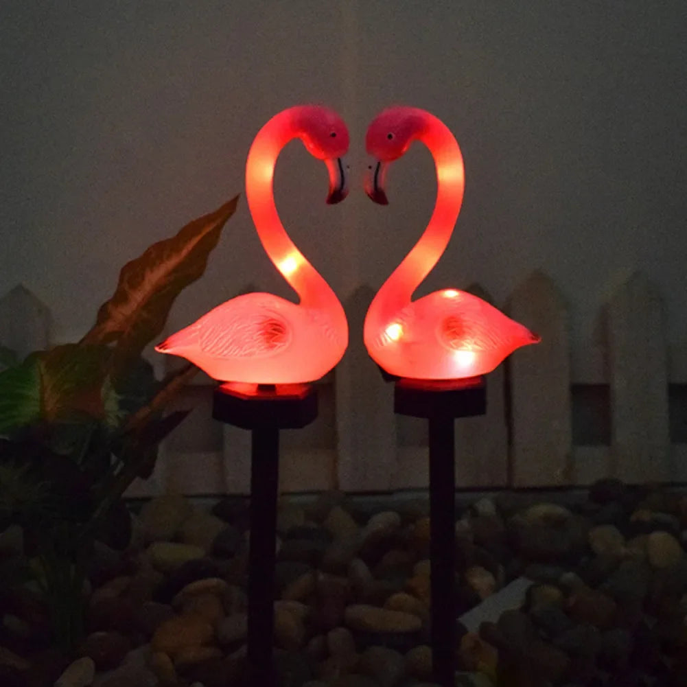 Solar LED Lights Outdoor Garden Landscape Flamingo Lawn Lamp Zpaxo