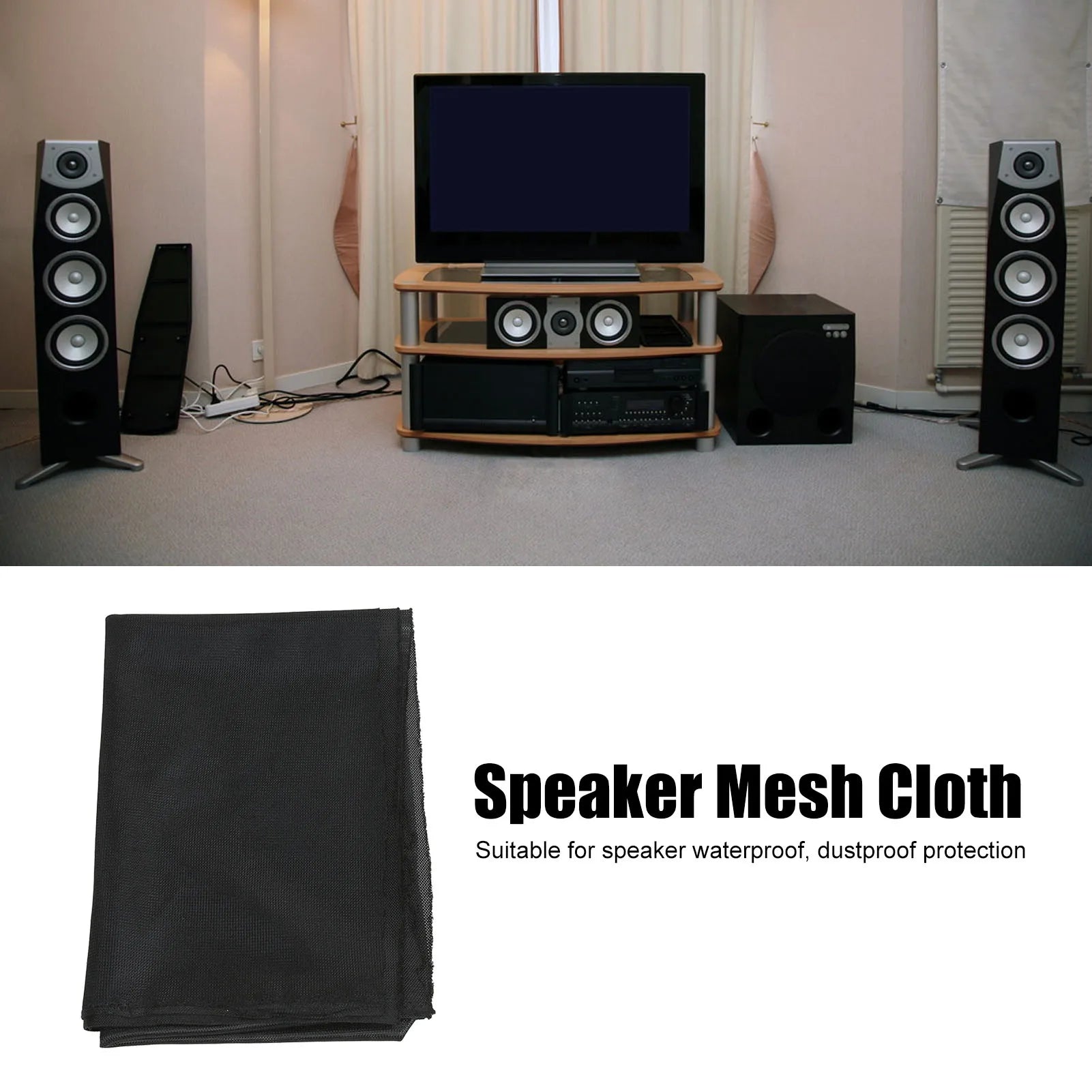 Speaker Protective Fabric Grill Cloth Polyester Breathable Waterproof
