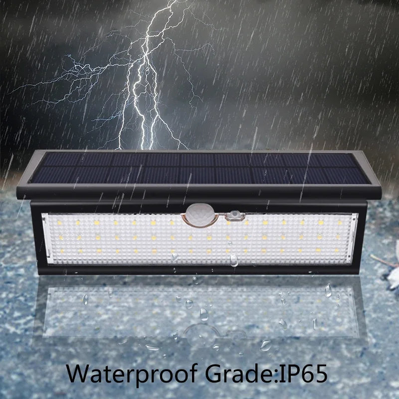 Solar Panel LED Lights Outdoor Waterproof Garden Lamp Motion Sensor 4 Zpaxo