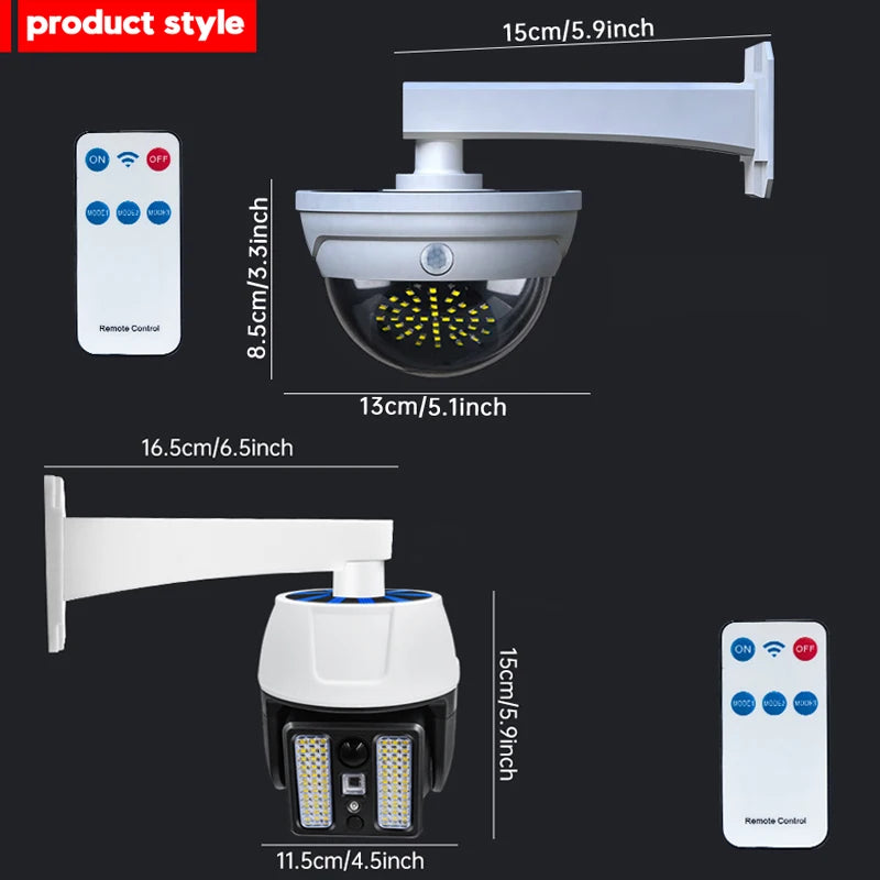 Solar Lights Outdoor Camera Lamp Anti-thief Home Courtyard PIR Motion Zpaxo