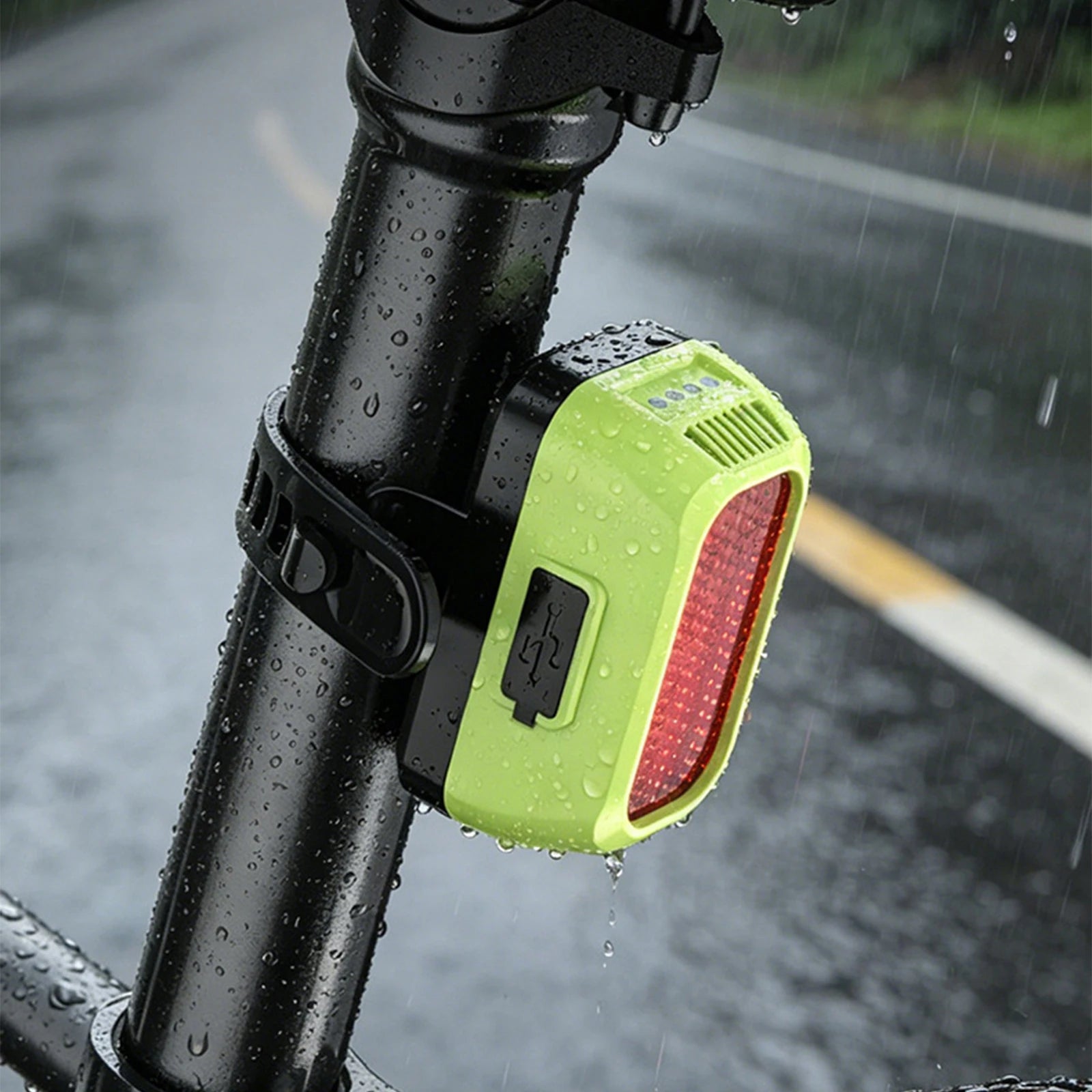 Type-c Powered Led Tail Light Compact Design Mountain Bike Lamp Easy