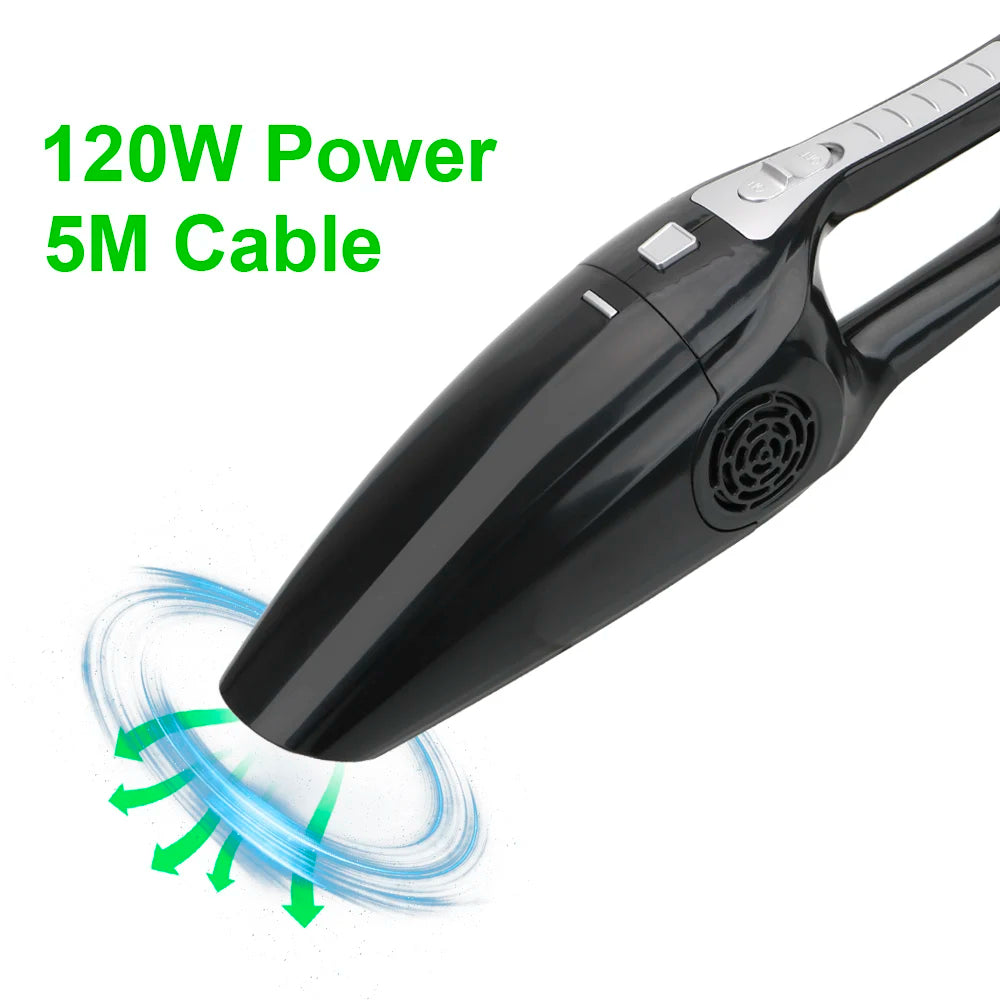 Powerful Handheld Mini Vaccum Cleaners High Suction Wet And Dry dual-use Vacuum Cleaner 12V 120W Car Vacuum Cleaner Zpaxo