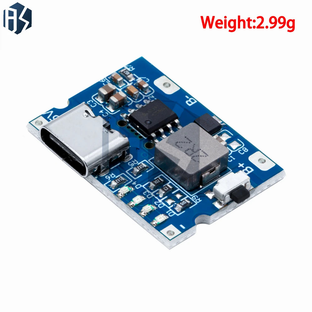 ‌"5V 2.4A USB Type-C Boost/Step-Up Power Module with LiPo Battery Charging Protection - DIY Charger Board for Lithium Polymer Zpaxo