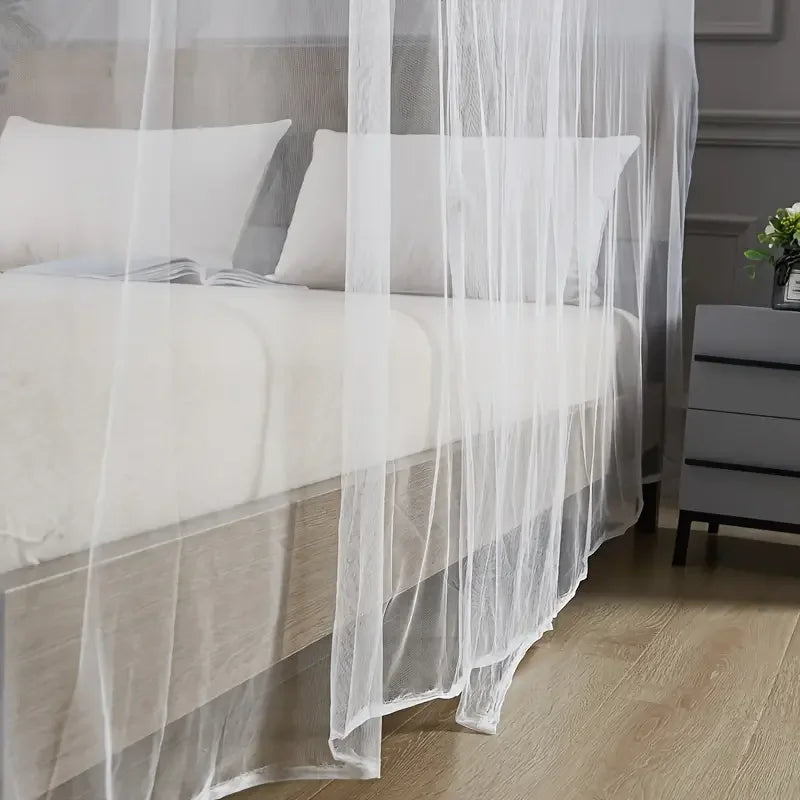 Large White Outdoor Camping Mosquito Net - Insect-Proof, Protective, Breathable, and Portable Bedroom, Hammock, and Tent Use Zpaxo