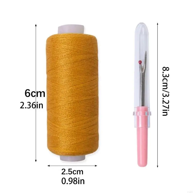 Fade Resistant Polyester Sewing Thread Pack 12 Tone Accessory for Frequent Washing Zpaxo