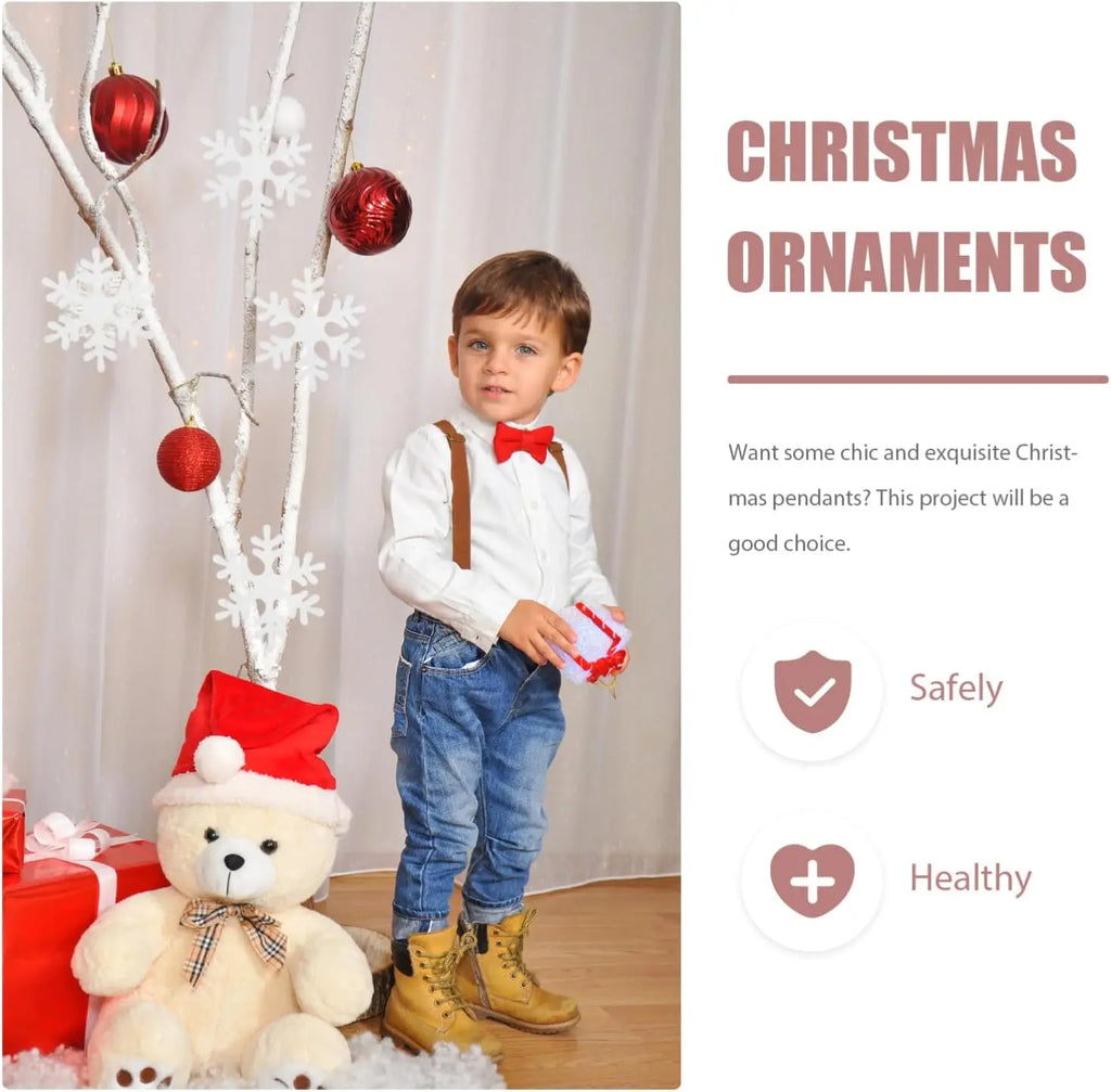 Christmas Decoration Foam Snowflake Ornament Tree Hanging Holiday