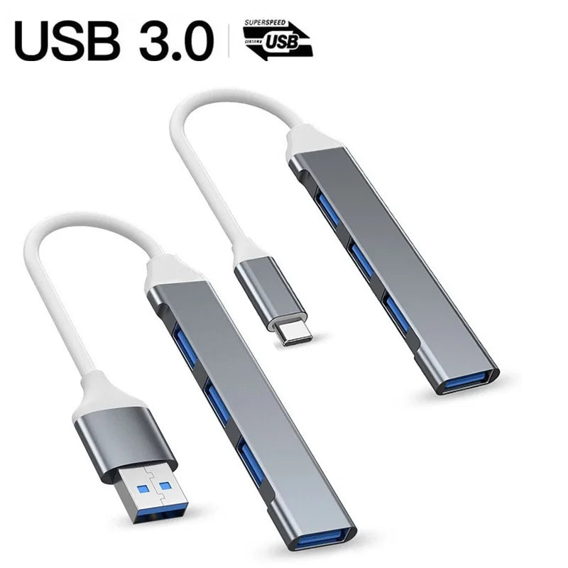 Type C OTG Adapter 4 In 1 Type C To USB A 3.0 HUB High Speed Multi Ports Splitter For Huawei Xiaomi Smart Phone Macbook Notebook Zpaxo
